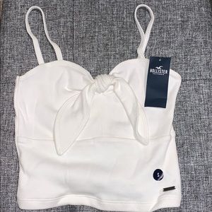 Hollister white tank top